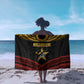 Mozambique Sarong Black Red Tribal Design Map - African Pride