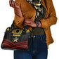 Mozambique Shoulder Handbag Black Red Tribal Design Map - African Pride