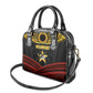 Mozambique Shoulder Handbag Black Red Tribal Design Map - African Pride
