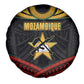 Mozambique Spare Tire Cover Black Red Tribal Design Map - African Pride