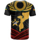 Mozambique T shirt Black Red Tribal Design Map - African Pride