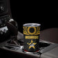 Mozambique Tumbler Cup Black Red Tribal Design Map - African Pride
