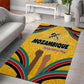 Mozambique Area Rug Yellow Red Green Swirl Independence Day - African Pride