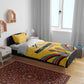 Mozambique Bedding Set Yellow Red Green Swirl Independence Day - African Pride