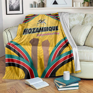 Mozambique Blanket Yellow Red Green Swirl Independence Day - African Pride