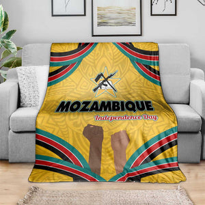 Mozambique Blanket Yellow Red Green Swirl Independence Day - African Pride