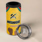 Mozambique 4 in 1 Can Cooler Tumbler Yellow Red Green Swirl Independence Day - African Pride