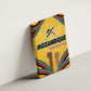 Mozambique Canvas Wall Art Yellow Red Green Swirl Independence Day - African Pride