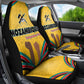 Mozambique Car Seat Cover Yellow Red Green Swirl Independence Day - African Pride