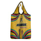 Mozambique Grocery Bag Yellow Red Green Swirl Independence Day - African Pride