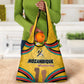 Mozambique Grocery Bag Yellow Red Green Swirl Independence Day - African Pride