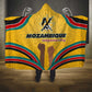 Mozambique Hooded Blanket Yellow Red Green Swirl Independence Day - African Pride