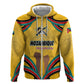 Mozambique Hoodie Yellow Red Green Swirl Independence Day - African Pride