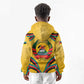 Mozambique Kid Hoodie Yellow Red Green Swirl Independence Day - African Pride