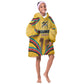 Mozambique Kid Wearable Blanket Hoodie Yellow Red Green Swirl Independence Day - African Pride