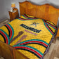 Mozambique Quilt Yellow Red Green Swirl Independence Day - African Pride