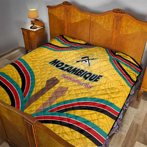 Mozambique Quilt Yellow Red Green Swirl Independence Day - African Pride
