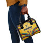 Mozambique Shoulder Handbag Yellow Red Green Swirl Independence Day - African Pride