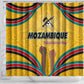 Mozambique Shower Curtain Yellow Red Green Swirl Independence Day - African Pride