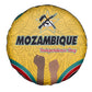 Mozambique Spare Tire Cover Yellow Red Green Swirl Independence Day - African Pride