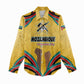Mozambique Women Casual Shirt Yellow Red Green Swirl Independence Day - African Pride