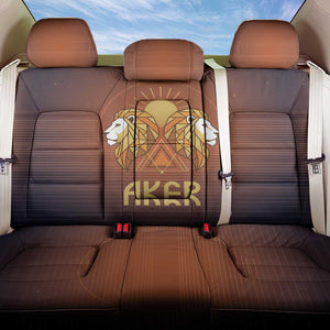 Aker Back Car Seat Cover Ancient Egyptian Sunset Gradient, Twin Lion Guardians, and Solar Disc - African Pride