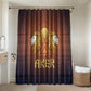 Aker Bathroom Set Ancient Egyptian Sunset Gradient, Twin Lion Guardians, and Solar Disc - African Pride