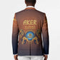 Aker Blazer Ancient Egyptian Sunset Gradient, Twin Lion Guardians, and Solar Disc - African Pride