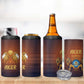 Aker 4 in 1 Can Cooler Tumbler Ancient Egyptian Sunset Gradient, Twin Lion Guardians, and Solar Disc - African Pride