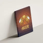 Aker Canvas Wall Art Ancient Egyptian Sunset Gradient, Twin Lion Guardians, and Solar Disc - African Pride