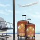 Aker Luggage Cover Ancient Egyptian Sunset Gradient, Twin Lion Guardians, and Solar Disc - African Pride