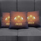 Aker Pillow Cover Ancient Egyptian Sunset Gradient, Twin Lion Guardians, and Solar Disc - African Pride