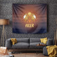 Aker Tapestry Ancient Egyptian Sunset Gradient, Twin Lion Guardians, and Solar Disc - African Pride