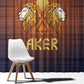 Aker Window Curtain Ancient Egyptian Sunset Gradient, Twin Lion Guardians, and Solar Disc - African Pride