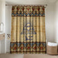 Aker Ancient Egyptian Bathroom Set with Hieroglyphic Pattern, Pyramid Symbol, and Twin Lion Guardians Motif - African Pride