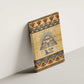 Aker Ancient Egyptian Canvas Wall Art with Hieroglyphic Pattern, Pyramid Symbol, and Twin Lion Guardians Motif - African Pride