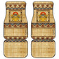 Aker Ancient Egyptian Car Mats with Hieroglyphic Pattern, Pyramid Symbol, and Twin Lion Guardians Motif - African Pride