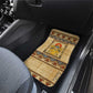 Aker Ancient Egyptian Car Mats with Hieroglyphic Pattern, Pyramid Symbol, and Twin Lion Guardians Motif - African Pride
