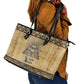 Aker Ancient Egyptian Leather Tote Bag with Hieroglyphic Pattern, Pyramid Symbol, and Twin Lion Guardians Motif - African Pride