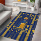 Amun Area Rug Ancient Egyptian Hieroglyphic, Pharaoh and Scarab - African Pride