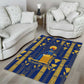Amun Area Rug Ancient Egyptian Hieroglyphic, Pharaoh and Scarab - African Pride