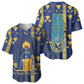 Amun Baseball Jersey Ancient Egyptian Hieroglyphic, Pharaoh and Scarab - African Pride