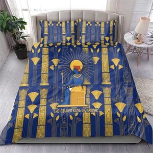 Amun Bedding Set Ancient Egyptian Hieroglyphic, Pharaoh and Scarab - African Pride