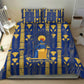 Amun Bedding Set Ancient Egyptian Hieroglyphic, Pharaoh and Scarab - African Pride