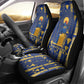 Amun Car Seat Cover Ancient Egyptian Hieroglyphic, Pharaoh and Scarab - African Pride