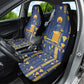 Amun Car Seat Cover Ancient Egyptian Hieroglyphic, Pharaoh and Scarab - African Pride