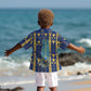Amun Kid Hawaiian Shirt Ancient Egyptian Hieroglyphic, Pharaoh and Scarab - African Pride