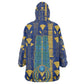 Amun Kid Wearable Blanket Hoodie Ancient Egyptian Hieroglyphic, Pharaoh and Scarab - African Pride