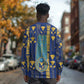 Amun Long Sleeve Shirt Ancient Egyptian Hieroglyphic, Pharaoh and Scarab - African Pride