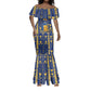 Amun Mermaid Dress Ancient Egyptian Hieroglyphic, Pharaoh and Scarab - African Pride